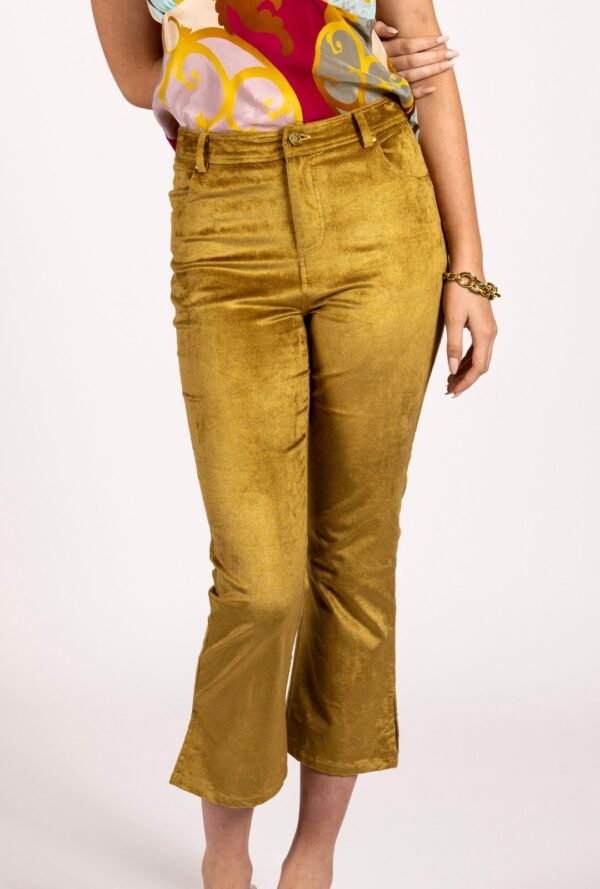 My Go To Capri Pants - Gold Corduroy - Image 2