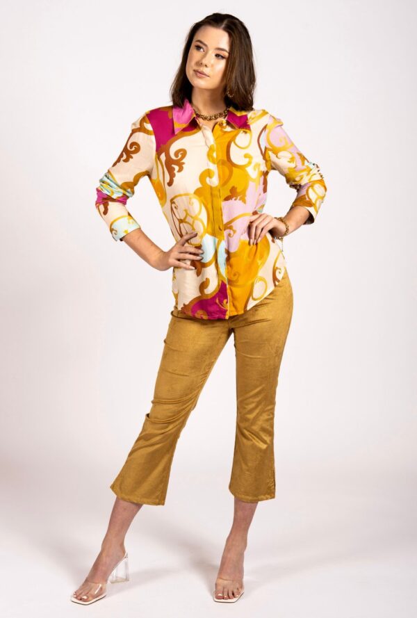 My Go To Capri Pants - Gold Corduroy