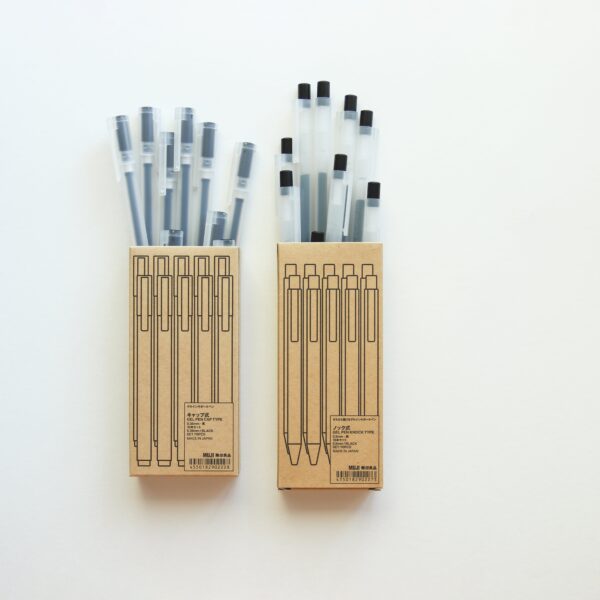 Gel Ink Cap Type Ballpoint Pen 0.38mm 10 Pieces Set - Image 3