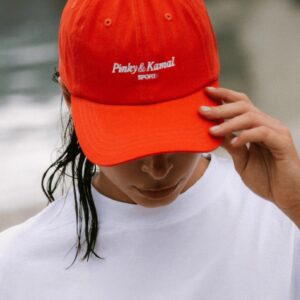 Pinky & Kamal Sport Logo Cap - Red/white