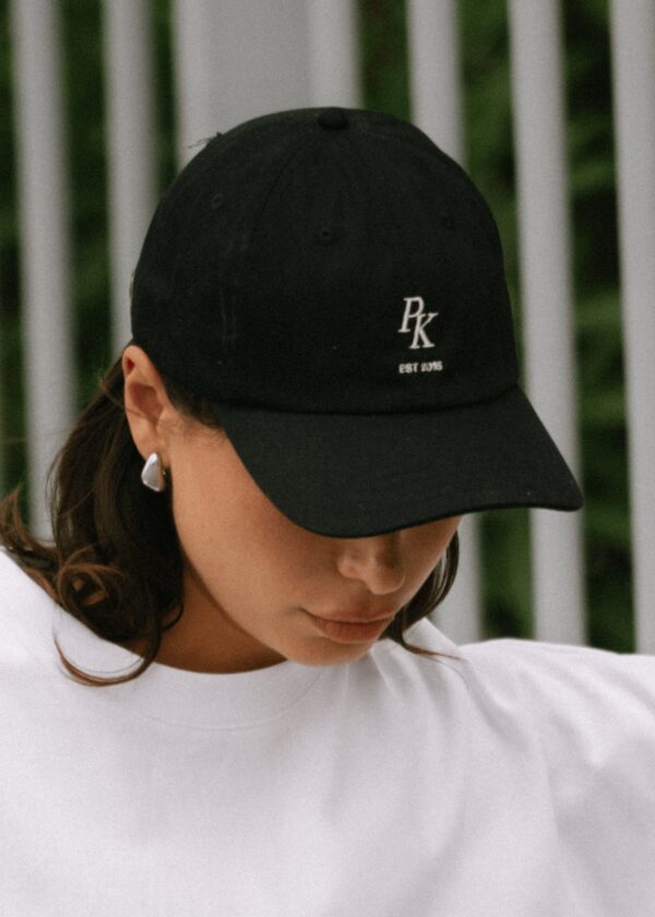 PK Motif Logo Cap - Black - Image 3