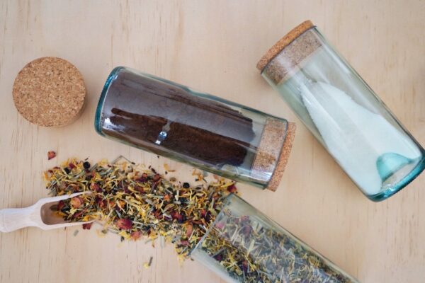 Repurposed Wine Bottle Canister