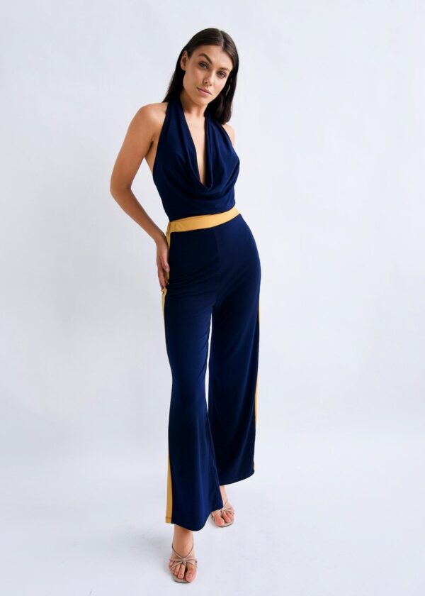 Ri Ri Pants and Halter Cowl Neck Top Set - Image 3
