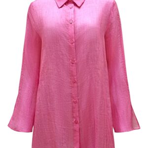 Rosa Pink Linen Shirt