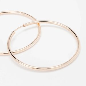 Rosé Gold Silver Hoop Earrings - Sterling Silver 925