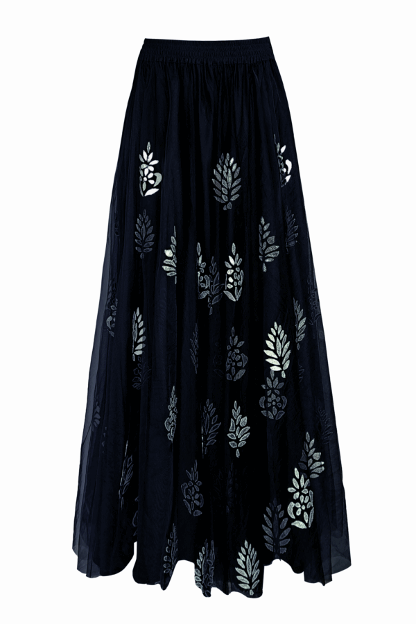 Metallic Applique Maxi Skirt - Image 2