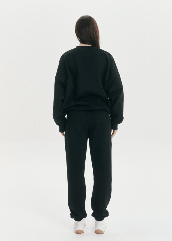 Slouchy Trackpant Pant - Black - Image 6