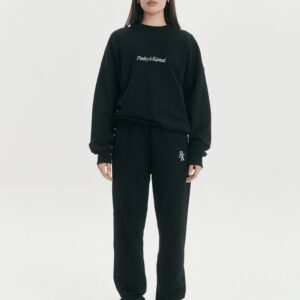 Slouchy Trackpant Pant - Black