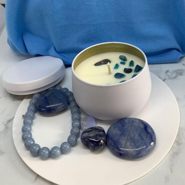 SPEAK  | Throat Chakra Wattle Aromatherapy Candle - Image 3