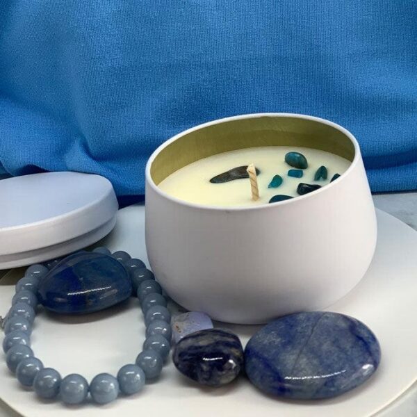 SPEAK  | Throat Chakra Wattle Aromatherapy Candle - Image 2
