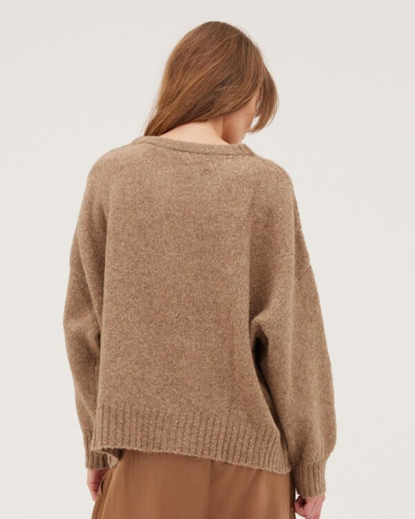 The Billow Sleeve Jumper | Shitake - Image 3