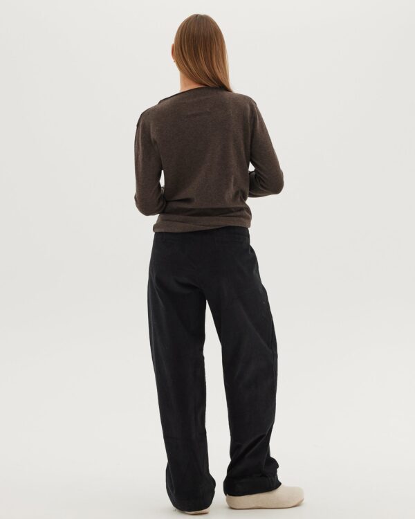 The Corduroy Tailored Pant | Black - Image 3