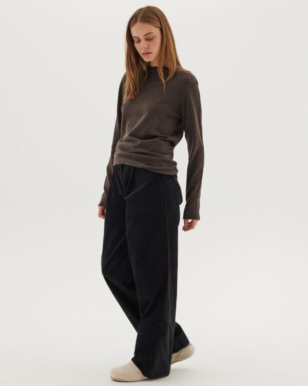 The Corduroy Tailored Pant | Black - Image 2