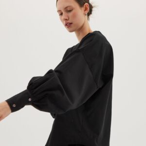 The Giza Billow Sleeve Shirt | Black