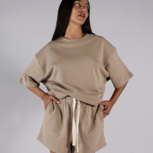 The Light Terry Tee | Latte