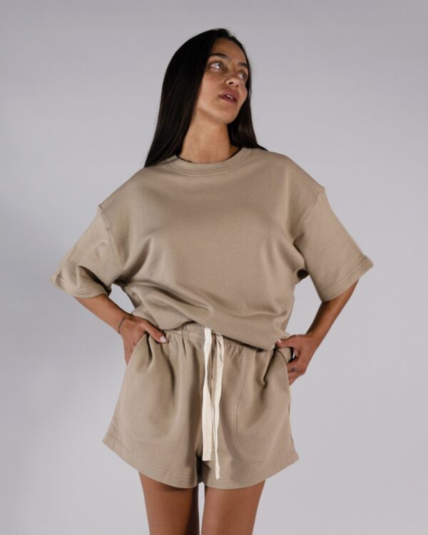 The Light Terry Tee | Latte