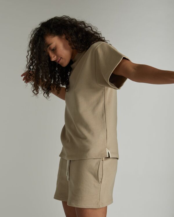The Light Terry Tee | Latte - Image 3
