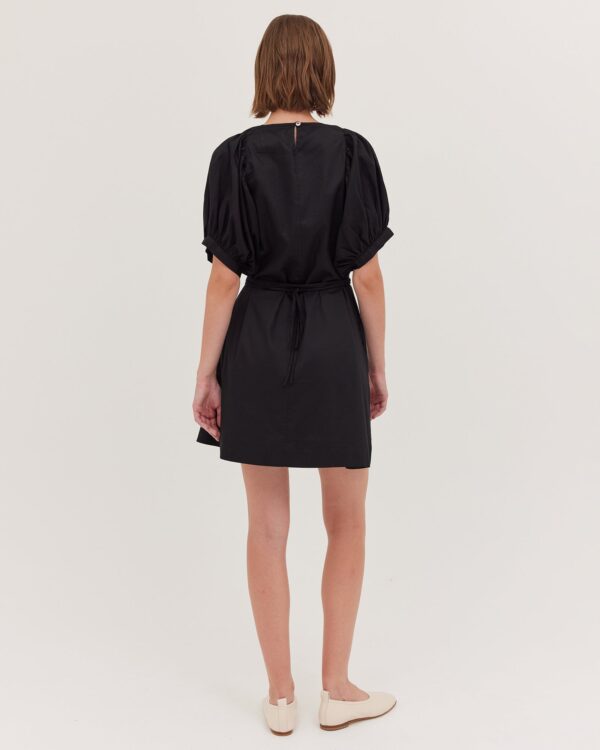 The Puff Sleeve Mini Dress | Black - Image 2
