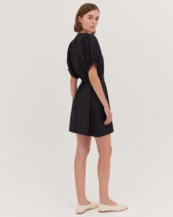 The Puff Sleeve Mini Dress | Black - Image 3