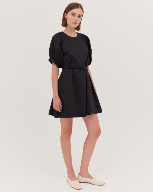 The Puff Sleeve Mini Dress | Black