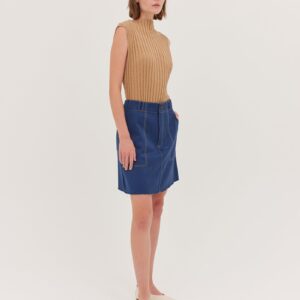 The Short Denim Skirt | Dark Indigo