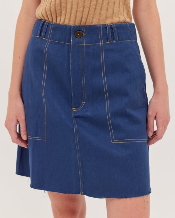 The Short Denim Skirt | Dark Indigo - Image 2