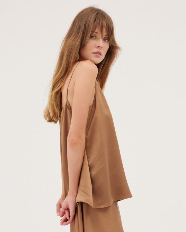 The Silk Camisole | Bronze - Image 2