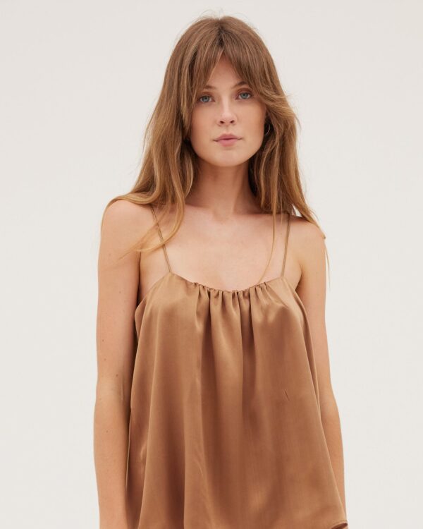 The Silk Camisole | Bronze - Image 3