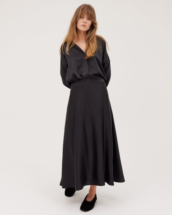 The Silk Skirt | Black - Image 4