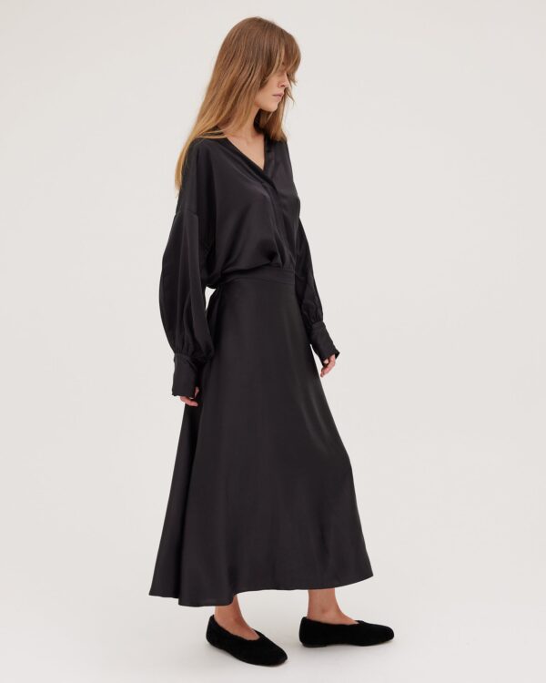 The Silk Skirt | Black