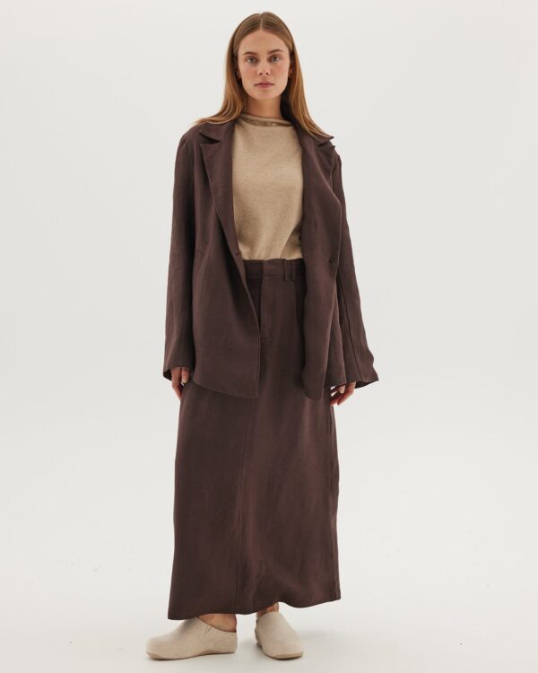 The Tailored Skirt | Rich Loam - Image 3