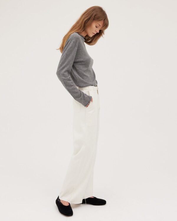 The Wide Leg Denim Jean | Natural - Image 3