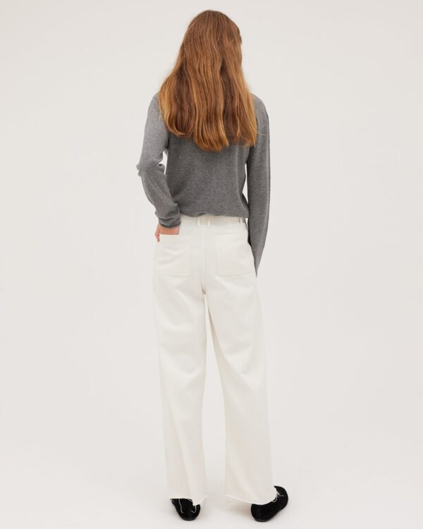 The Wide Leg Denim Jean | Natural - Image 2