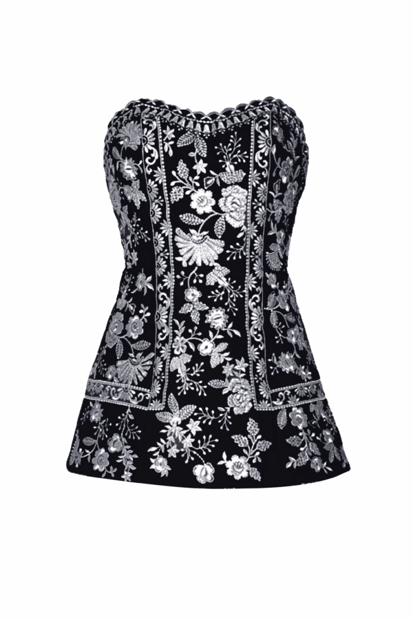 Embroidered Sleeveless Top - Image 2