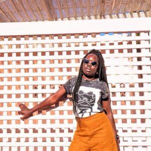 'TWO SPIRITS' STONE WASH TEE
