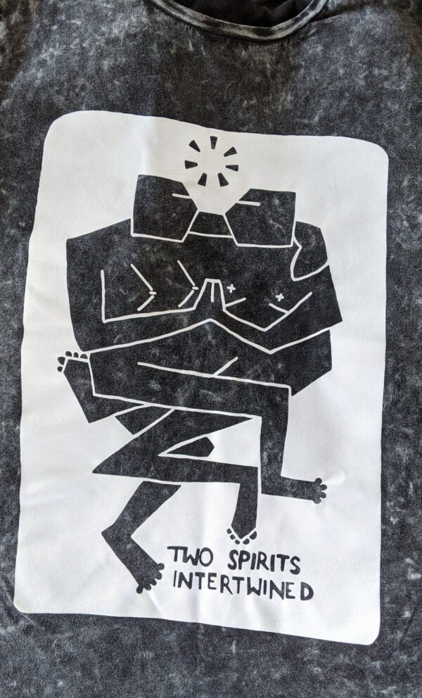 'TWO SPIRITS' STONE WASH TEE - Image 4